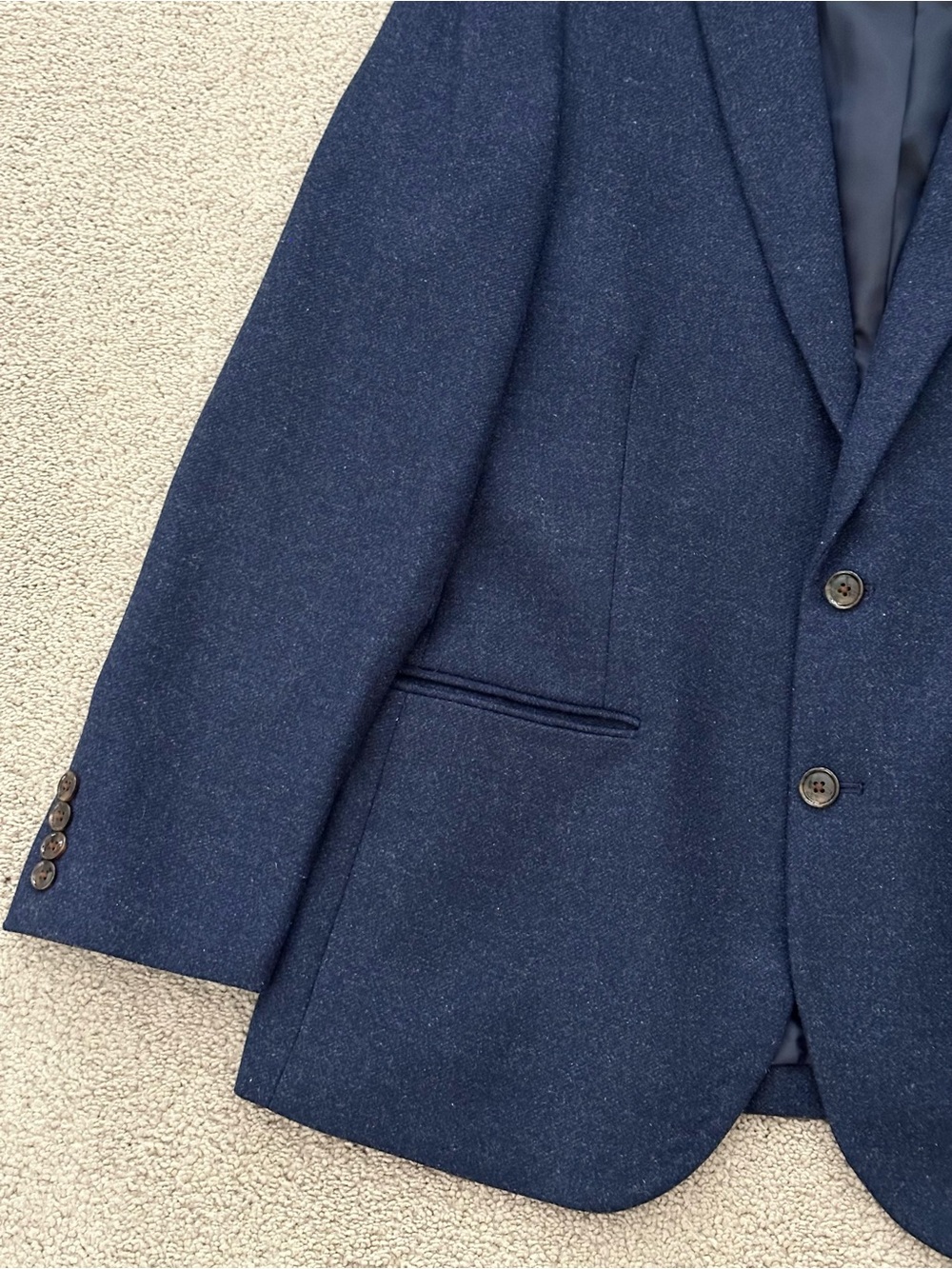 J. Crew Wool Thompson Blazer in Navy Blue - Fall / Office / Tailored - Picture 3 of 15
